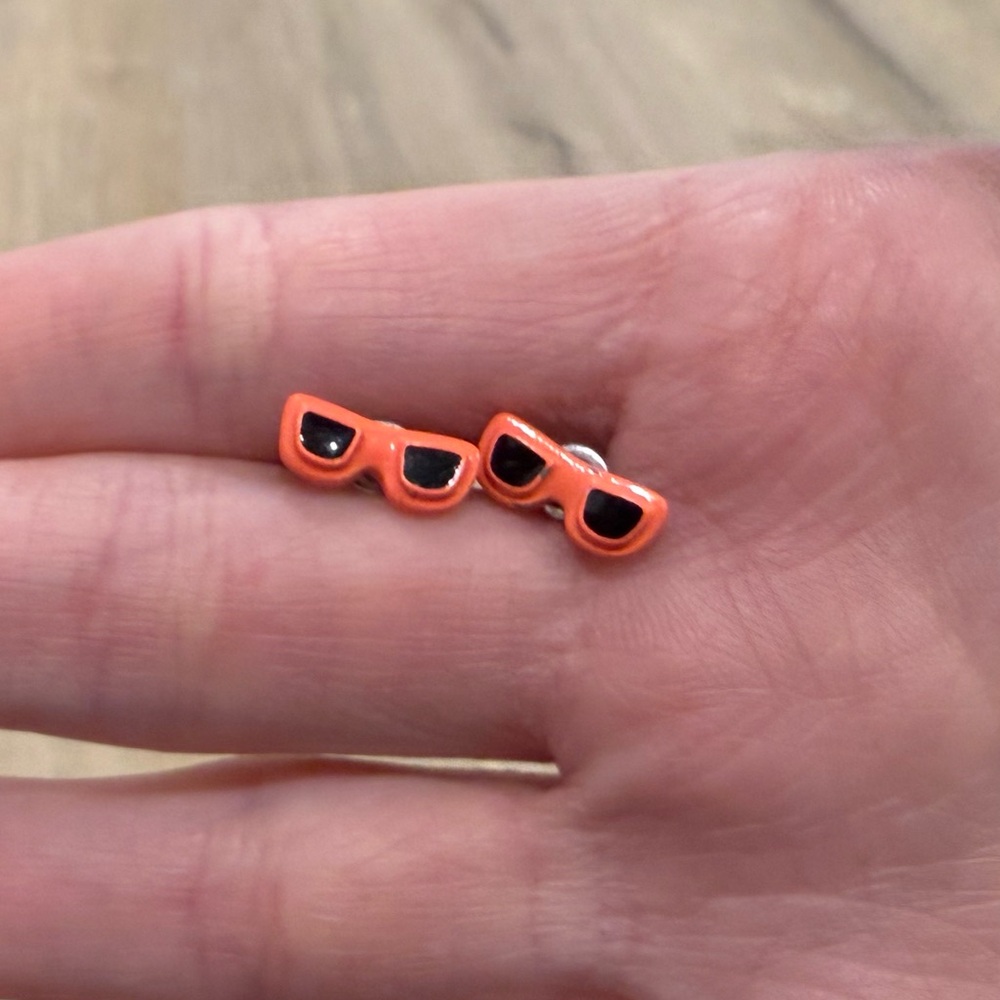 Coral Pink Sunglasses Studs